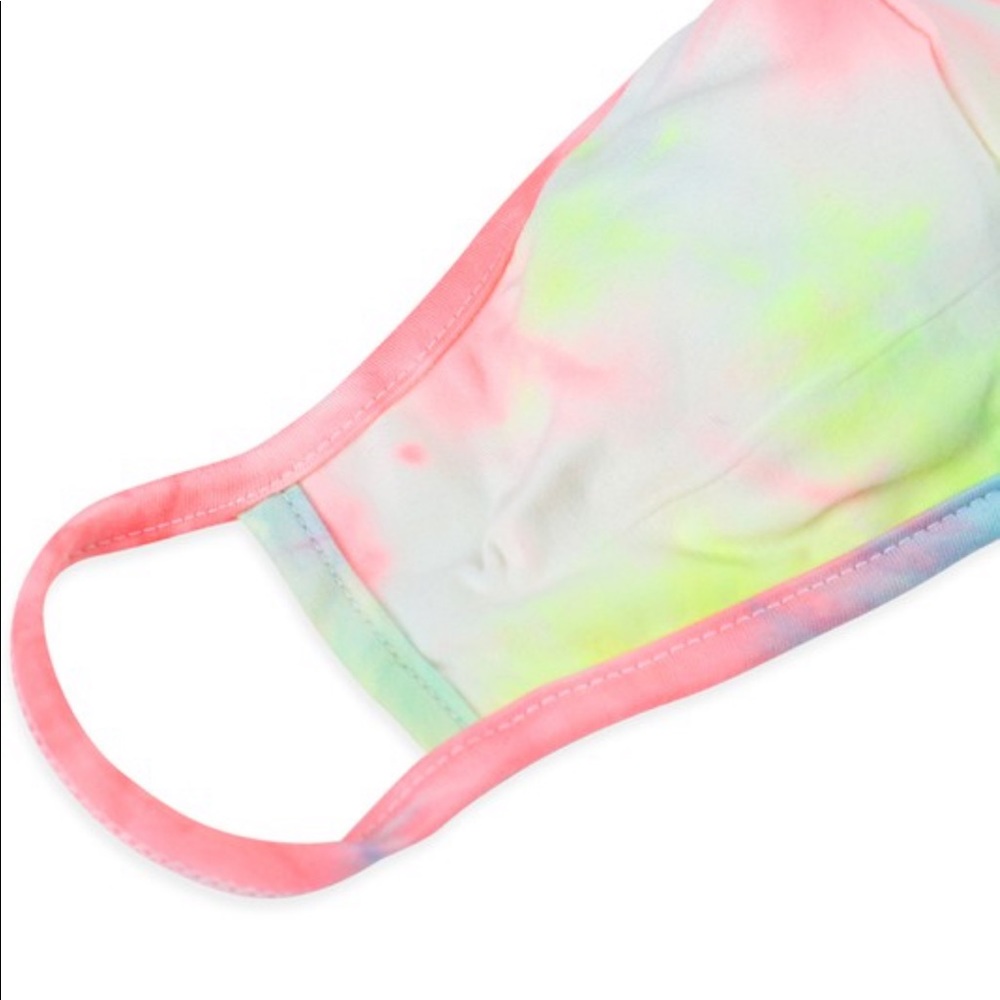 ADULT 1 SOFT TIE DYE CLOTH FACE MASK - SORBET - Picture 8 of 11